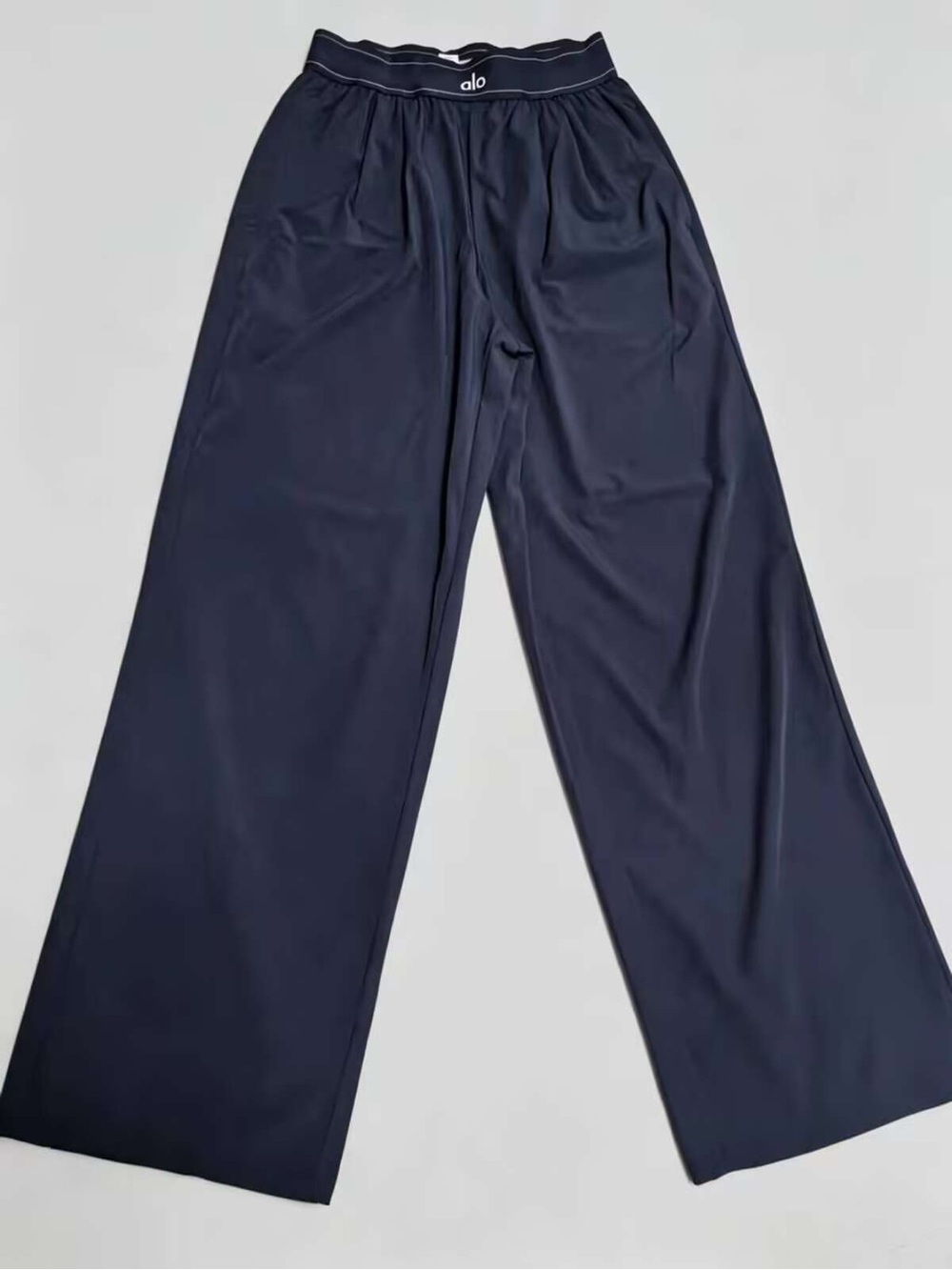 ALO Yoga Dark Navy Wide-Leg Lounge Pants